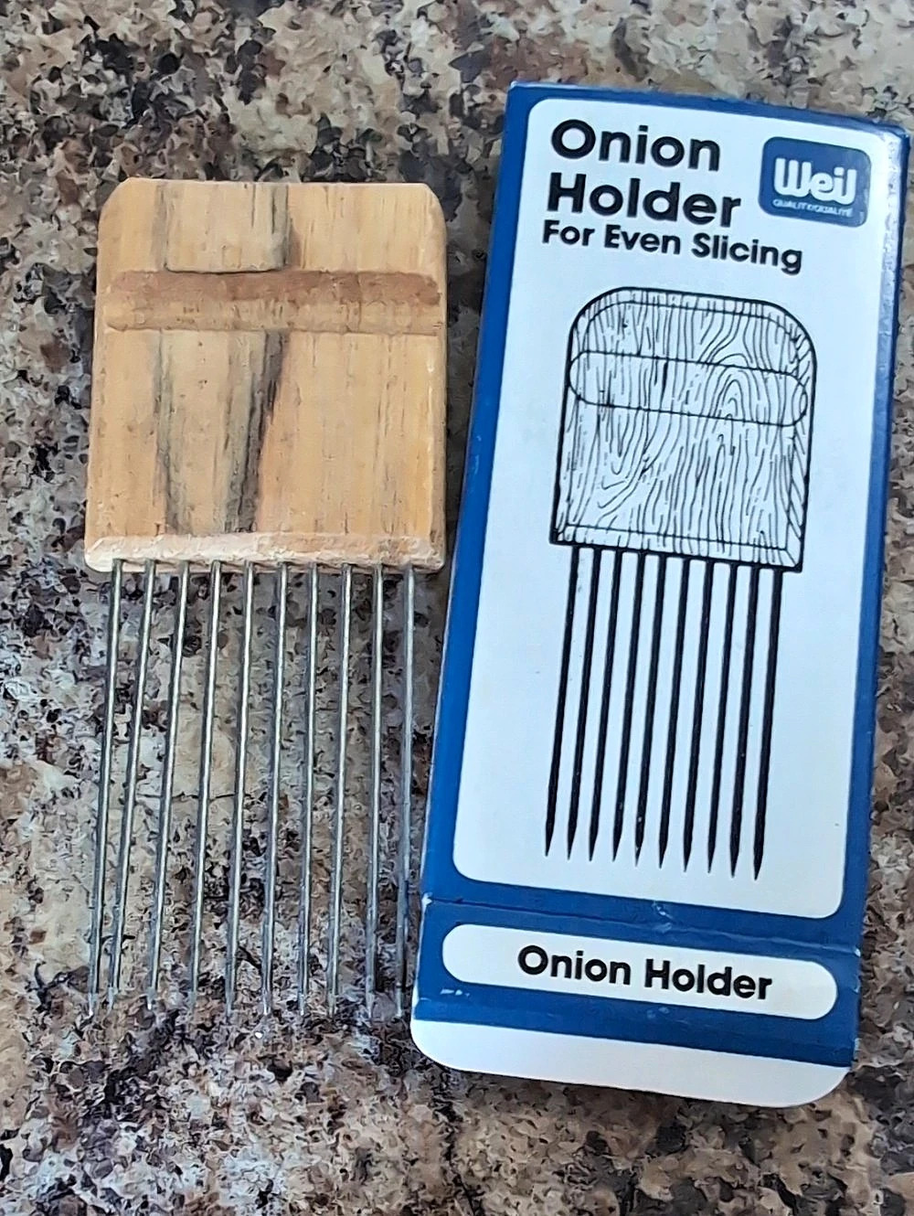 Weil Onion Holder For Even Slicing NEW In Box Old Stock